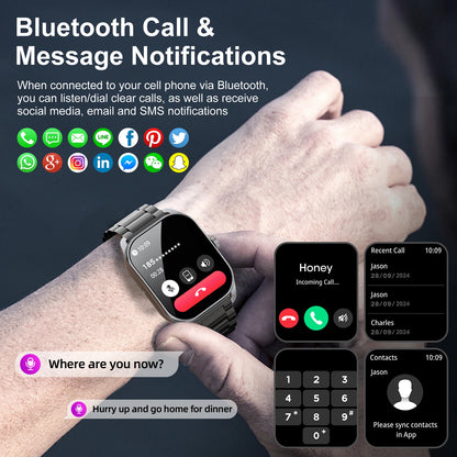 Karchilor Curve: reloj inteligente con llamadas Bluetooth y seguimiento de actividad física