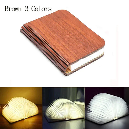 MagicBook: luz LED nocturna plegable con colores RGB
