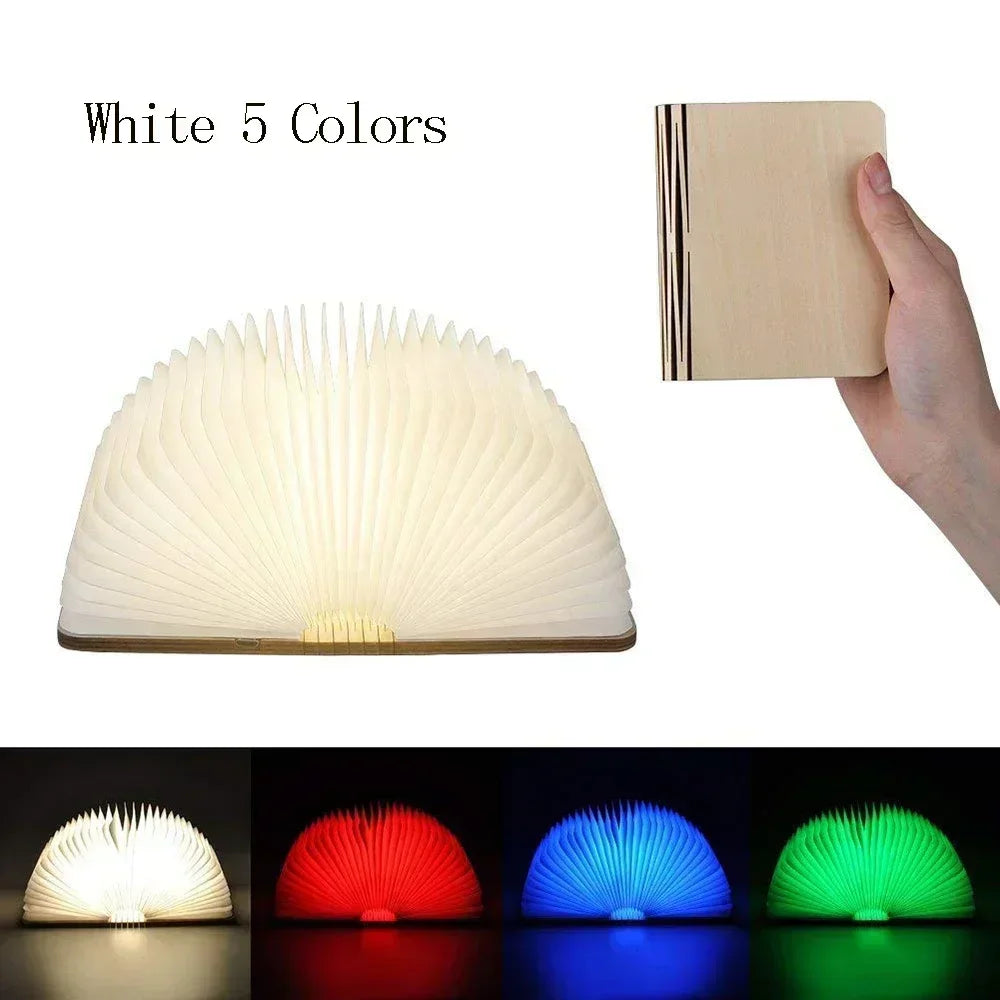 MagicBook: luz LED nocturna plegable con colores RGB