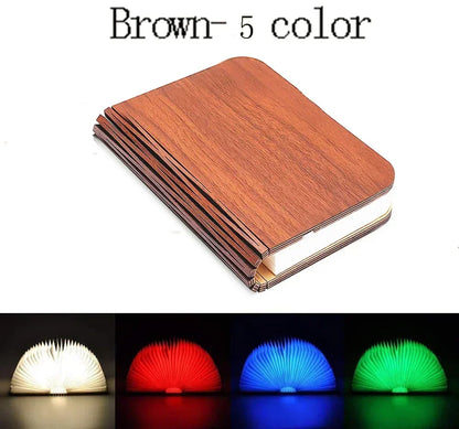 MagicBook: luz LED nocturna plegable con colores RGB